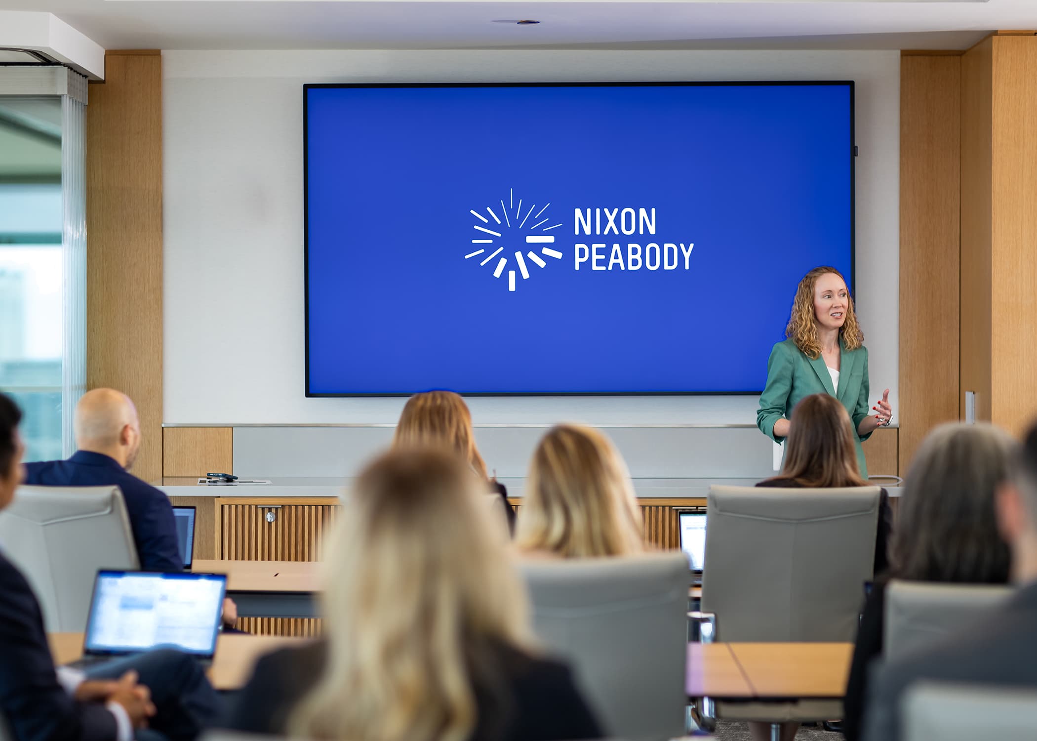 Nixon Peabody Chicago Conference Room with Valerie Breslin Montague